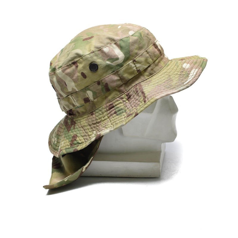 Originele Britse tactische camo hoed MTP Boonie Cap met nekflap zomerhoed