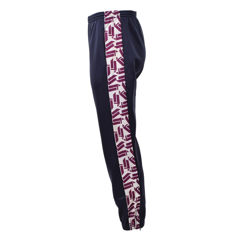 Originele Franse militaire school sport 90s broek retro wandel gestreepte trainingsbroek