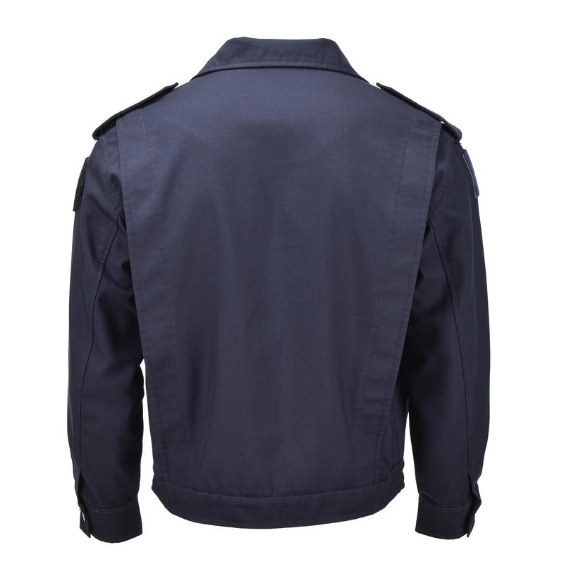 Veste militaire française originale uniforme de campagne des troupes alpines en coton bleu uni