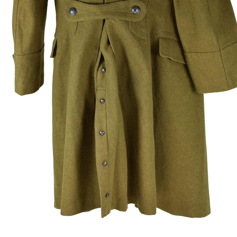 Echte Roemeense trench jas militair leger wol overjas zware winter shinel nieuw