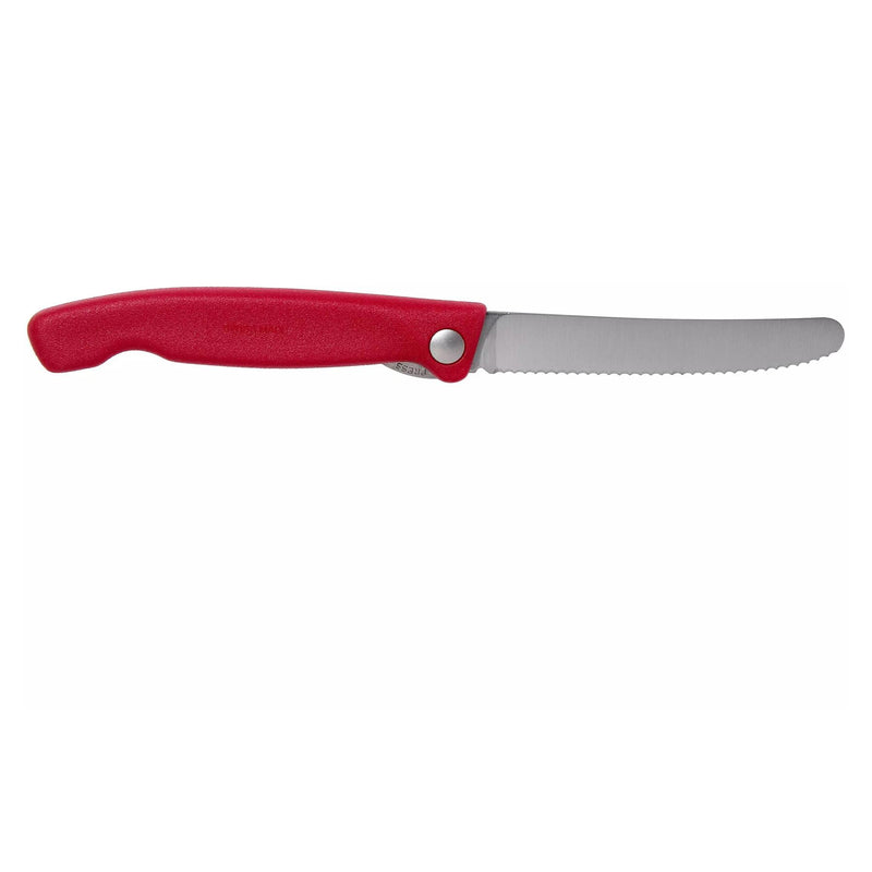 Couteau d'office pliant Victorinox Swiss Classic Lame en acier inoxydable Rouge