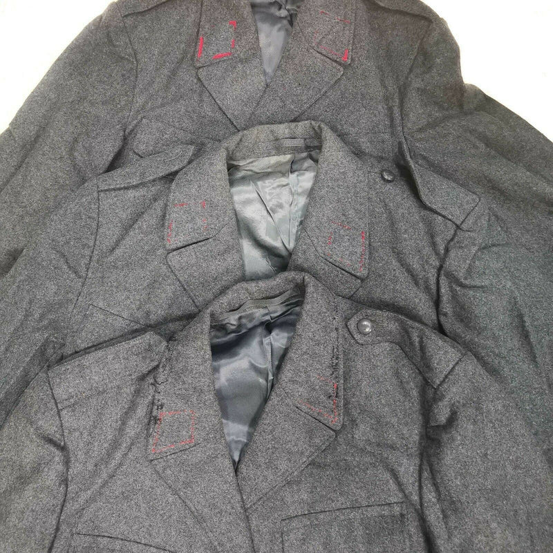 Veste en laine véritable de l'armée suisse, uniforme militaire suisse gris