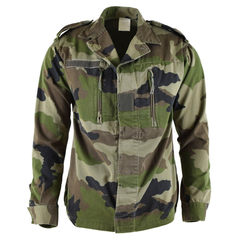 Echt Frans leger F2 Combat Jacket vermoeidheid CE Camo Militair probleemoverschot