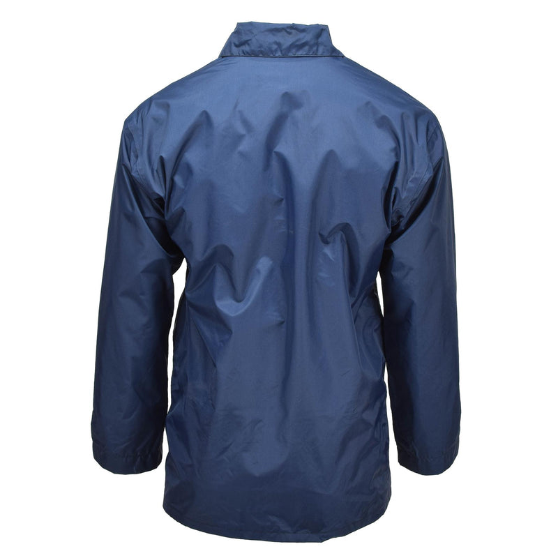 Veste de pluie originale de la RAF britannique imperméable et doublée de parka contre les intempéries bleue