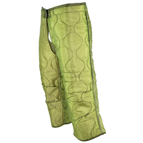 Doublure de pantalon matelassée d'origine de l'armée américaine M65 doublure thermique plus chaude couette 3/4 NEUF