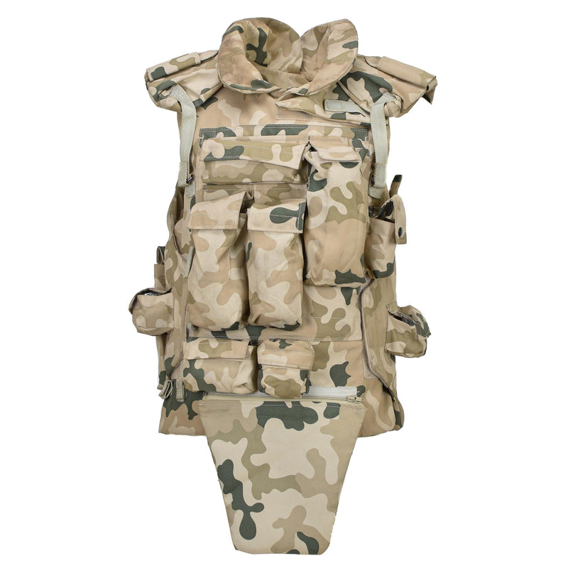 Originele Poolse militaire tactische vestplaatdrager lichtgewicht woestijn camo