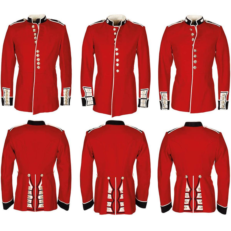 Echte Britse leger jas uniform tuniek rode jurk scharlaken Ierse bewakers cavalerie