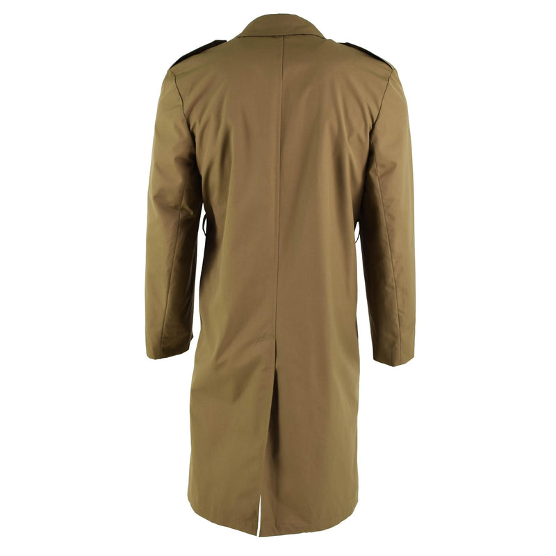 Manteau d'officier de surplus militaire marron d'origine de l'armée néerlandaise NEUF