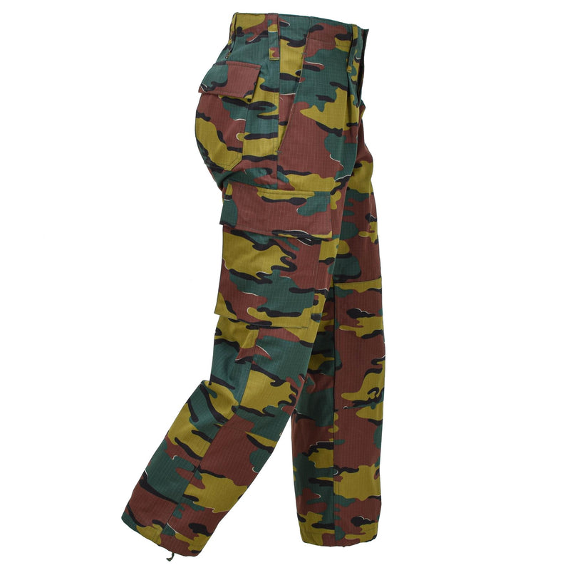 Originele Belgische legerveld gevechtsbroek ripstop jigsaw camouflage broek nieuw