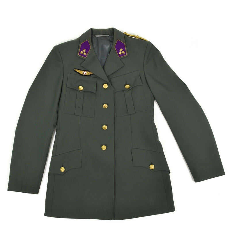 Echt Oostenrijkse legeruniform Formele jas Grijs Oostenrijk Militair probleem