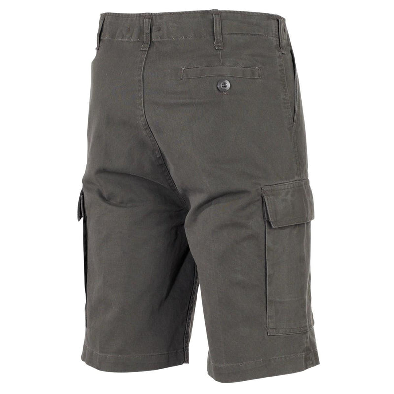 MFH merk Duitse militaire stijl Bermuda shorts olijf ripstop katoen stevig nieuw