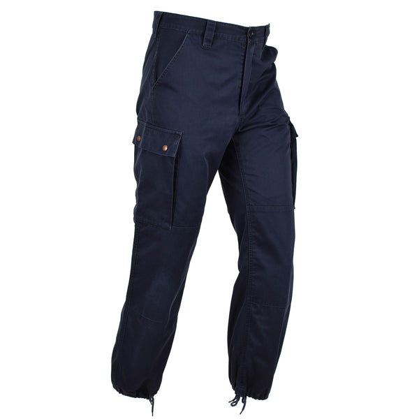 Pantalon de travail bleu militaire original de la police française modèle F1