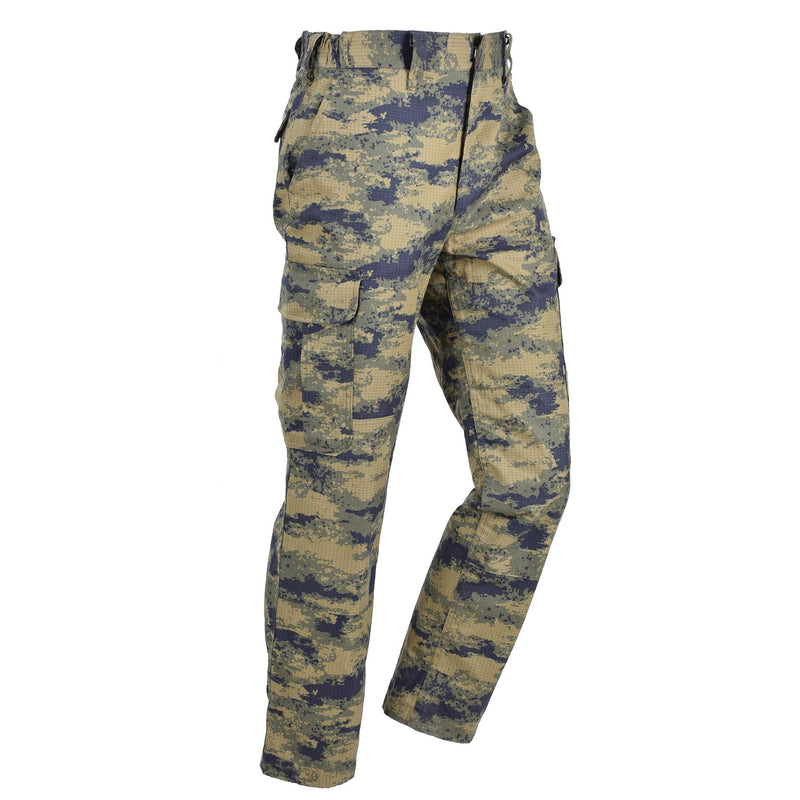 Originele Turkse leger blauwe digitale camo tactische broek ripstop gevechts broek