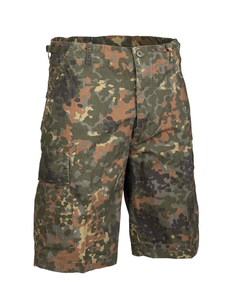 MIL-TEC merk Amerikaanse militaire stijl voorgesproken Flecktarn Camo Ripstop Field Shorts