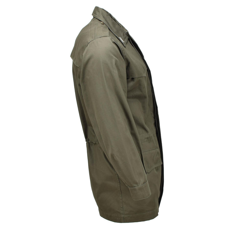 Parka militaire italienne originale avec doublure matelassée amovible olive NEUF