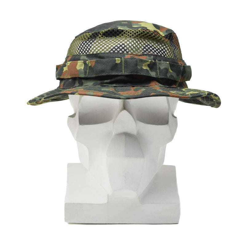 Chapeau de brousse tactique militaire MFH Mesh été champ molle-loops camouflage