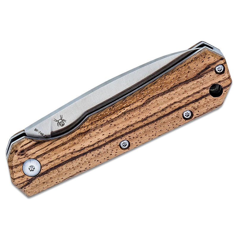 Couteau pliant Fox Knives CIOL en acier inoxydable 440C avec revêtement satiné et manche en bois