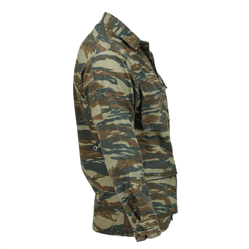 Originele Griekse militaire veld BDU Jacket Lizard Camouflage Griekenland Legeroverhemden