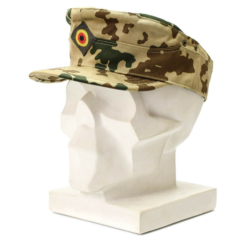 Echte originele Duitse leger tropische cap bw woestijn camouflage militaire hoed nieuw