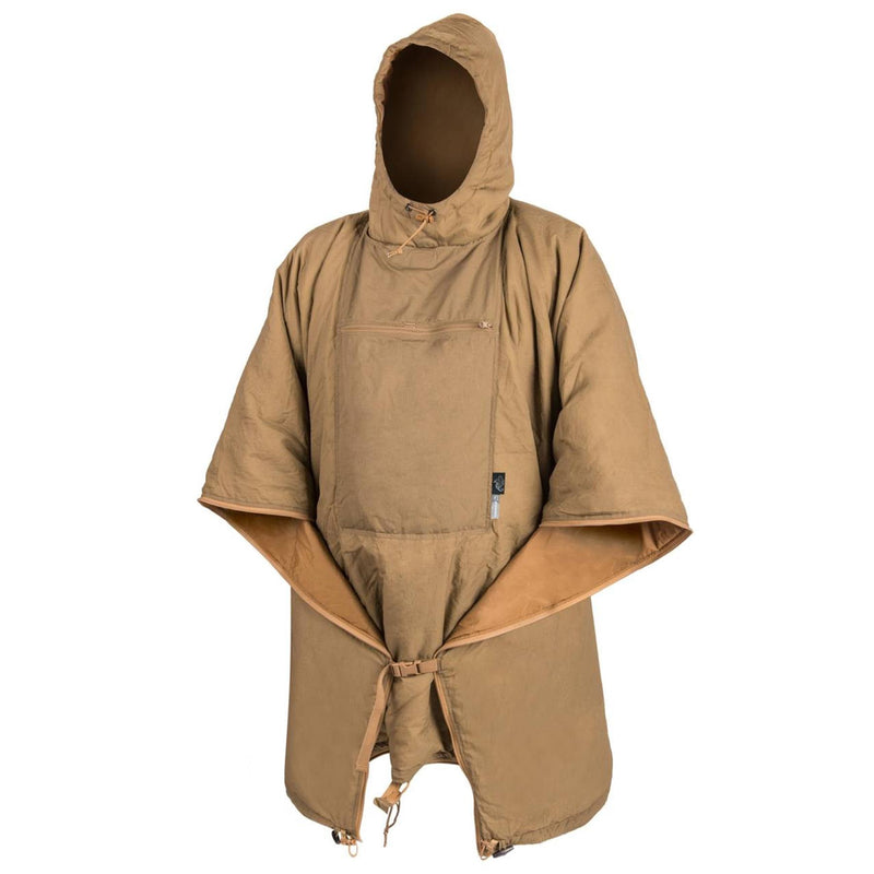 Poncho roulé Helikon-Tex Swagman avec capuche et protection contre la pluie légère pour hamac