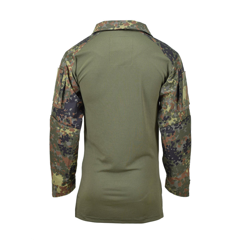 Chemises de style armée allemande de marque TACGEAR, sous-vêtements de troupes de combat, camouflage flecktarn