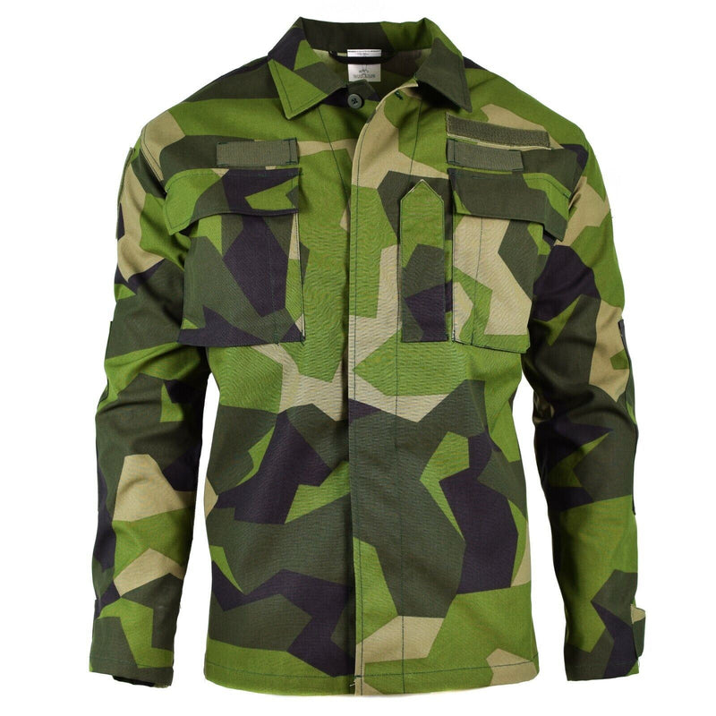 Original Zweeds Army M90 Jacket Splinter Camouflage Field Combat Shirt Nieuw