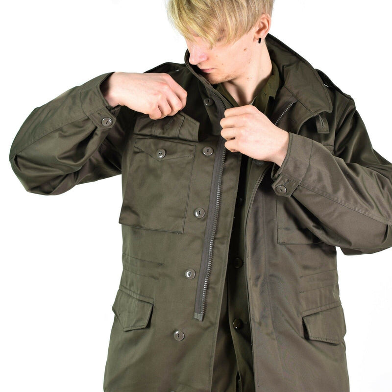 Veste de combat originale de l'armée autrichienne M65 OD militaire olive drab Parka combat NEUF