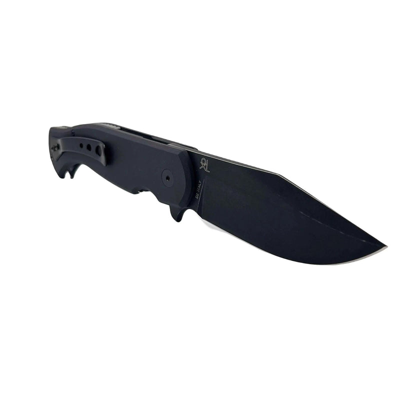 Vossen messen Eastwood Tiger Pocket Knife High-Speed ​​D2 Steel G10 Black Tactical