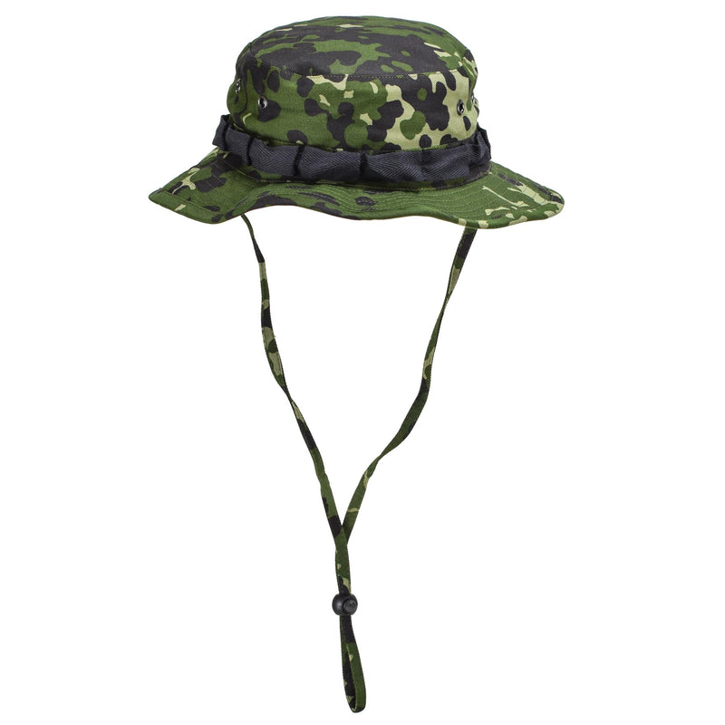 Originele Deense militaire M84 Camo boonie hoed zomer tropische pet brede rand nieuw