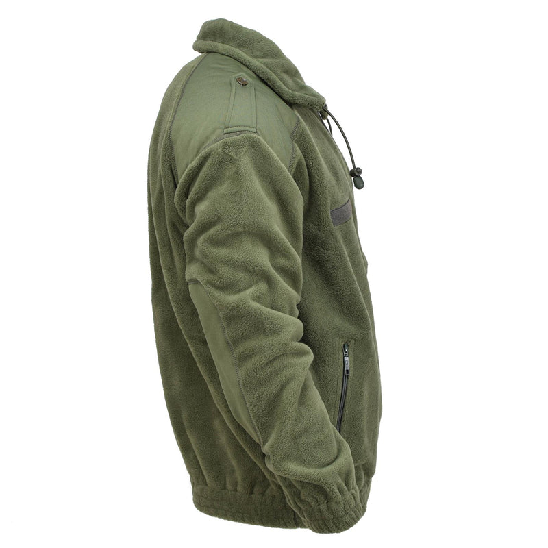 Veste polaire militaire française originale polaire chaude renforcée col montant olive NEUF