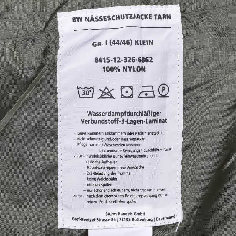 MIL-TEC-merk Duitse legerveldjack Goretex Flecktarn Camo waterdichte regen