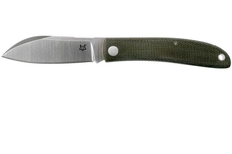 Fox Knives merk Italië Livri vouwmes roestvrij staal M390 groene micarta