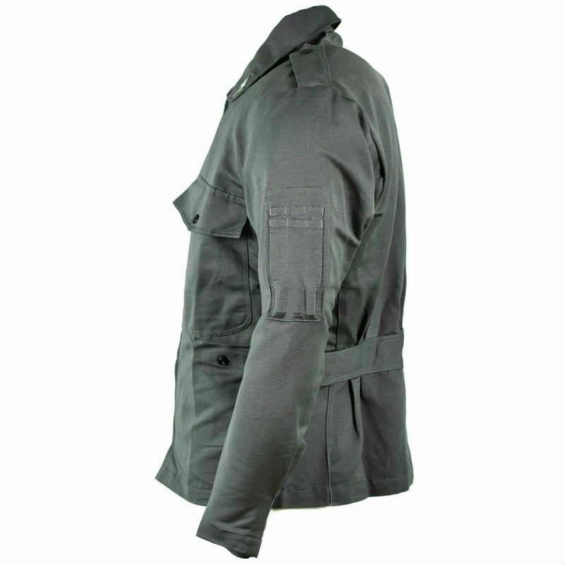 Veste grise originale de l'armée italienne, chemise de surplus militaire BDU de l'armée de l'air