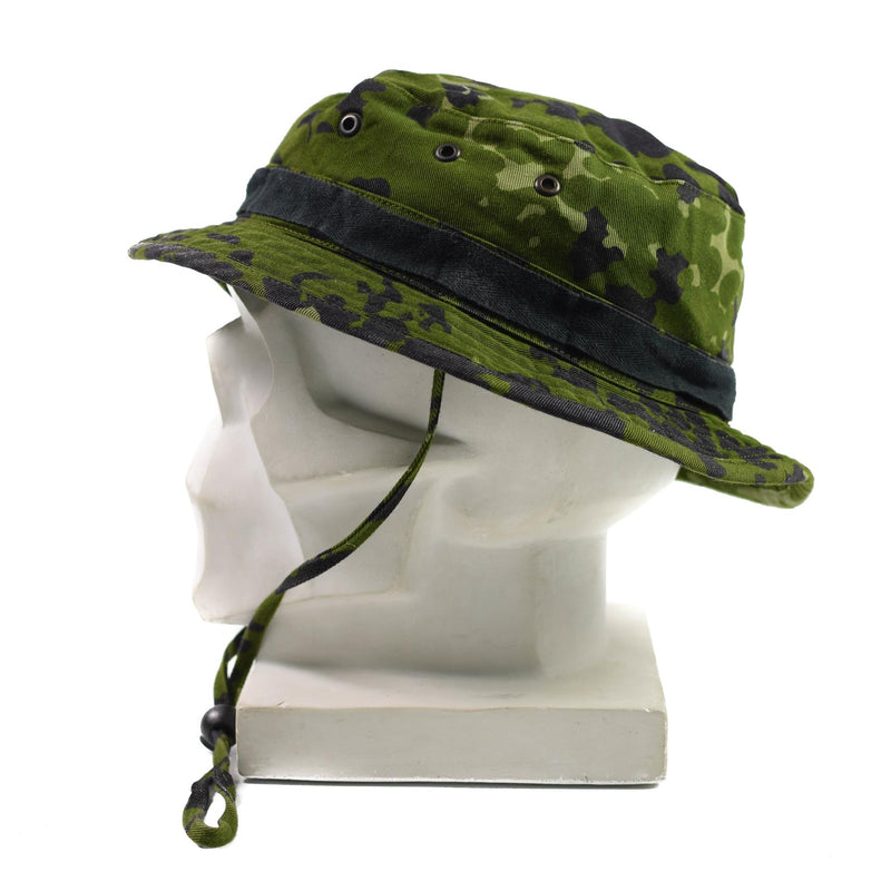 Véritable chapeau Boonie de l'armée danoise militaire M84 Flecktarn Camo jungle casquette d'été