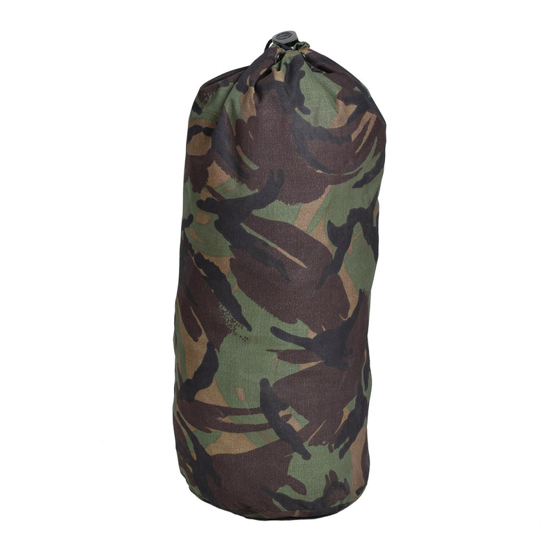 Sac de rangement de compression camouflage militaire néerlandais d'origine, sac de camping étanche