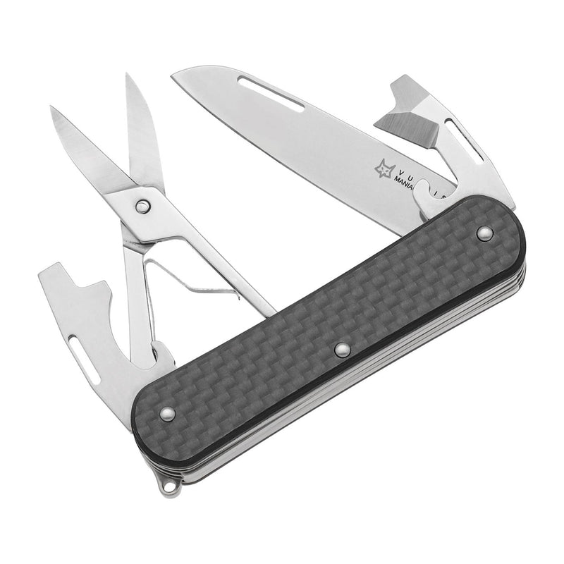 Fox Knives Vulpis FX-VP130-F4 CF Multi Tool Pocket Pocket Knife Roestvrij staal M390