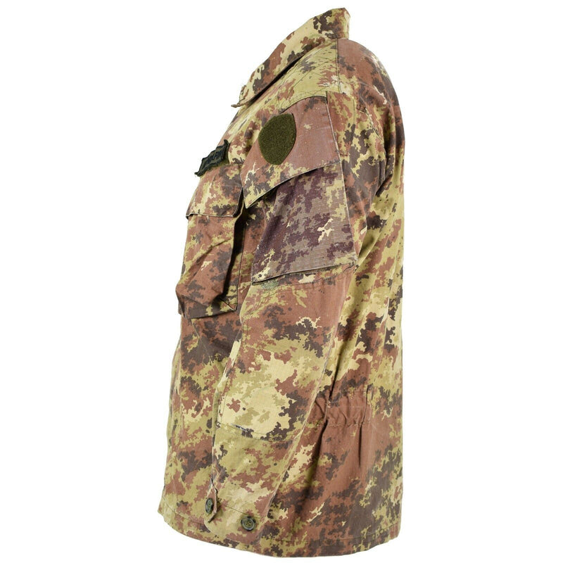 Véritable veste de combat de l'armée italienne Rip Stop Vegetato camouflage ACU