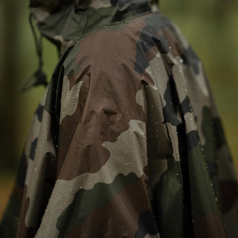 Poncho imperméable de style militaire de marque RipStop de pluie de style militaire CCE Camouflage