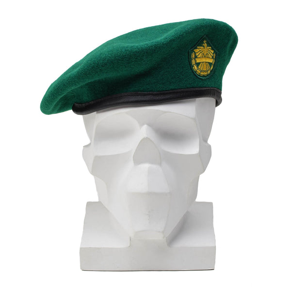 Véritable béret en laine verte de l'armée autrichienne, casquette décontractée et légère, NEUF