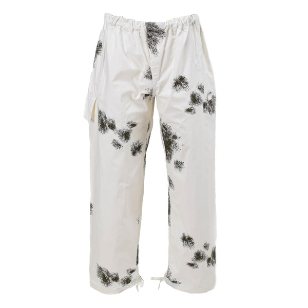 Pantalon de style armée allemande A.Blochl camouflage neige couche uniforme extérieure réversible NEUF