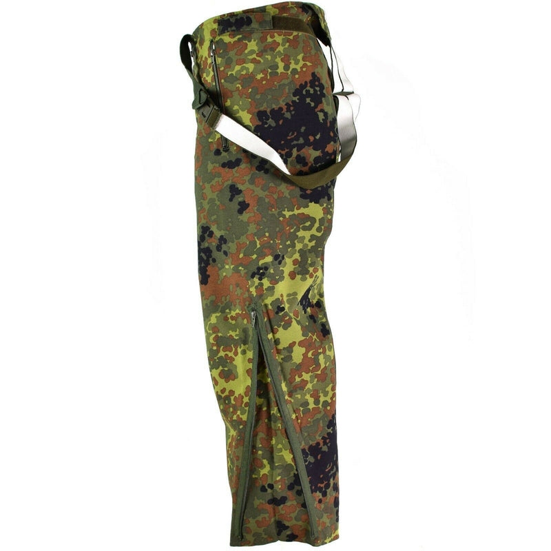 Echt Duitse leger broek Goretex Bib n brace flecktarn broek over het algemeen nieuw