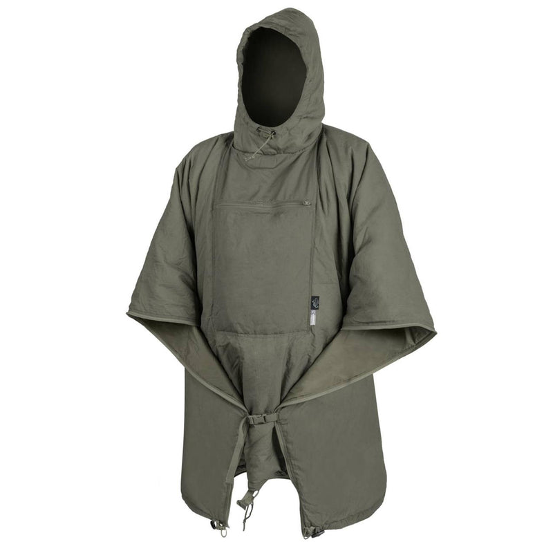 Poncho roulé Helikon-Tex Swagman avec capuche et protection contre la pluie légère pour hamac