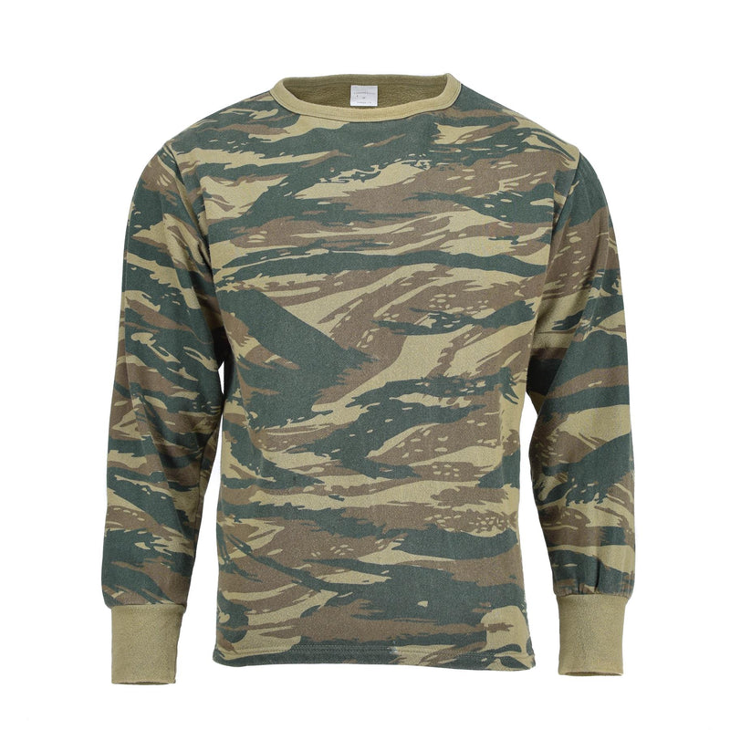 Origineel Grieks leger sweatshirt Griekenland militaire sportkleding shirts hagedis camo