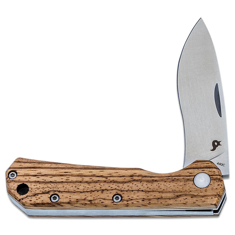 Couteau pliant Fox Knives CIOL en acier inoxydable 440C avec revêtement satiné et manche en bois