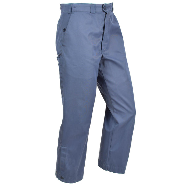 Echte Zwitserse Civil Defense broek Blue Pants Combat Zwitserland Militair nieuw