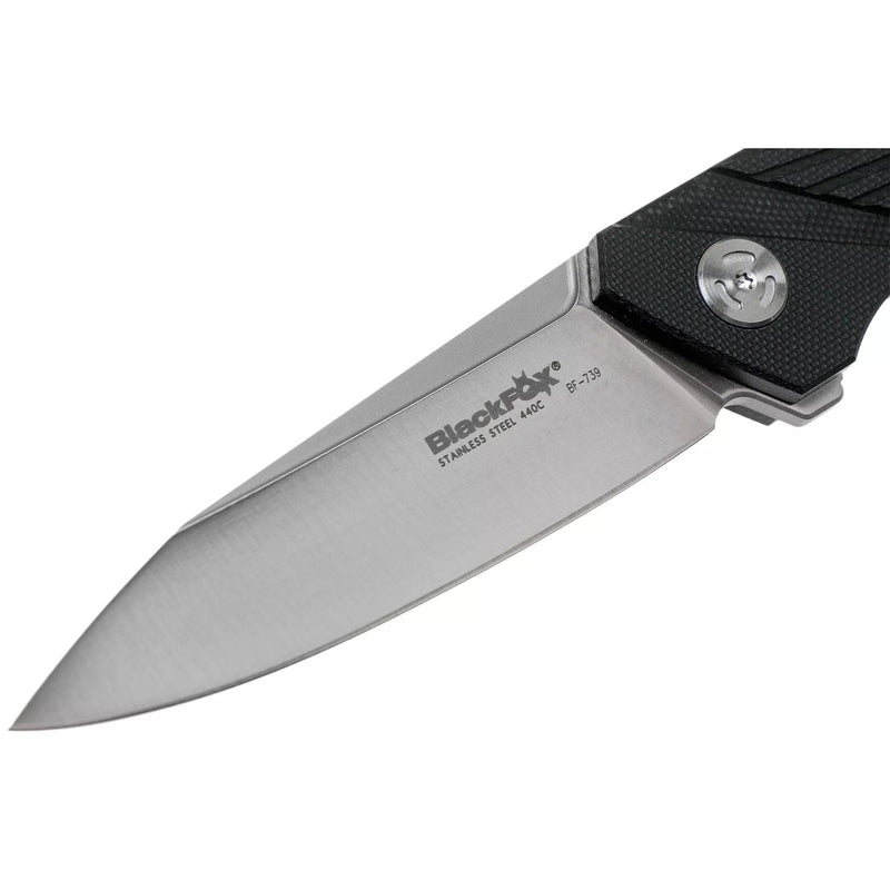 Couteau de poche pliant de marque Fox Knives METROPOLIS en acier inoxydable 440C avec revêtement satiné