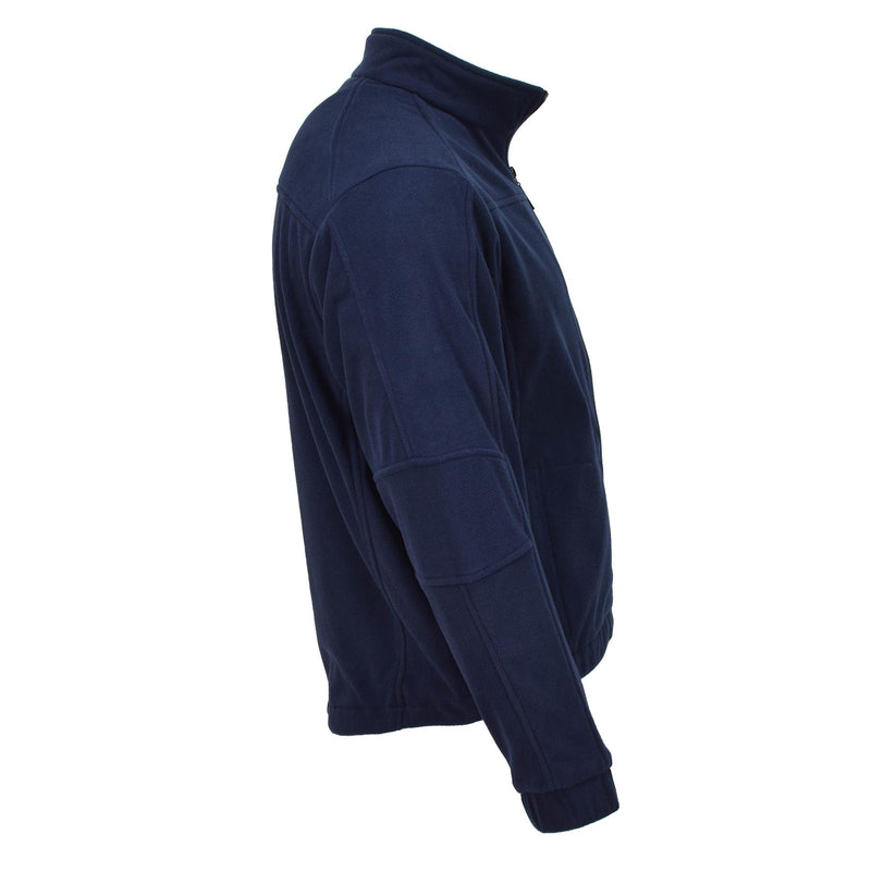 Echt Duitse leger Politie Blue Fleece Jacket Warm trui koud weer nieuw