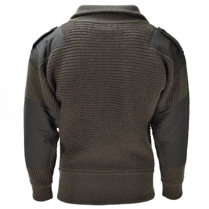 MIL-TEC Brand Sweater Oostenrijkse legerstijl Alpine pullover gebreide mannen Olive OD Wool