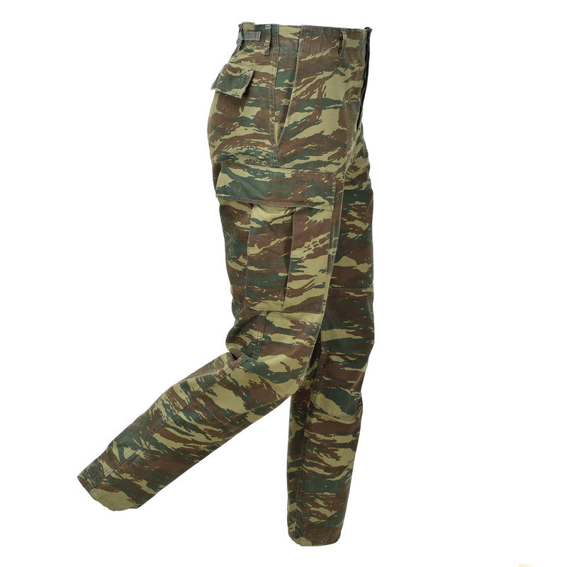 Originele Griekse leger BDU -broek Lizard Camouflage Griekenland Militaire surplus broek