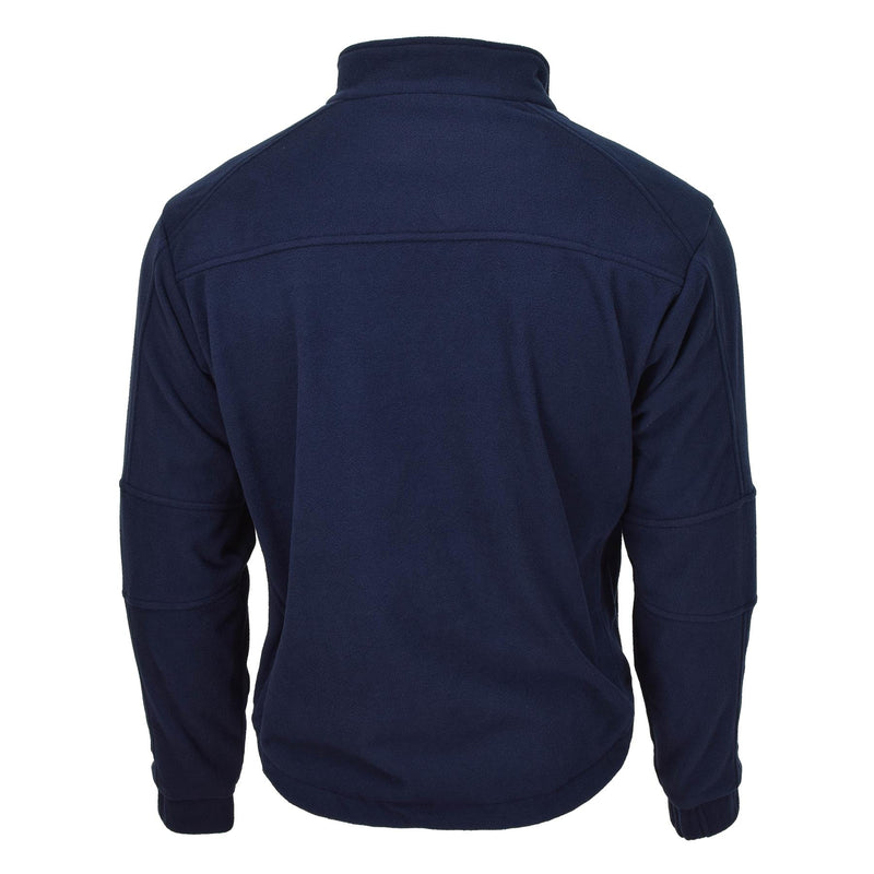 Echt Duitse leger Politie Blue Fleece Jacket Warm trui koud weer nieuw